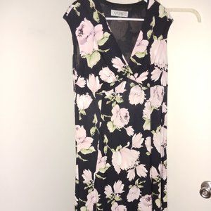 floral print fit & flare dress